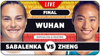 SABALENKA vs ZHENG • WTA Wuhan 2024 Final • LIVE Tennis Watchalong Stream [upl. by Ewnihc]