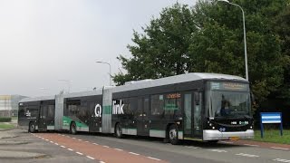 Qbuzz 3492 Hess Double Articulated Hybrid Bus  Zonnelaan Groningen NL 03102014 HD Video [upl. by Candra892]