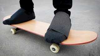 GRIP TAPE ON SHOES INSTEAD OF A SKATEBOARD [upl. by Auod]