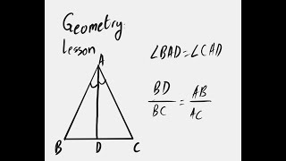 Geometry Angle Bisector Theorem [upl. by Yard952]