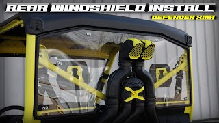 CanAm Defender XMR Tinted Rear Windshield Install  SuperATV [upl. by Hau]