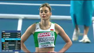 Nastassia Mironchyk Ivanova  Long Jump Women EIC Torun 2021 Athletics shorts 2023 [upl. by Sherilyn793]