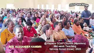 Rev Alexander Kambiri preaching at Kapaza CCAP Mponera Dowa [upl. by Kila]