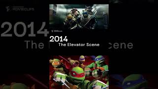 TMNT Elevator Scene 2014 VS 2012 [upl. by Eiramyma]