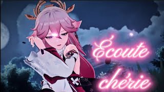 Yae Miko  Écoute chérie  Edit  Genshin impact [upl. by Eidderf801]