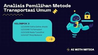 AI With NETICA  Analisis Pemilihan Metode Transportasi Umum [upl. by Hardej]