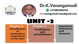 Horticulture Unit IIGrowth and Development Classification and Fruitfulness and Unfruitfulness [upl. by Leventhal]