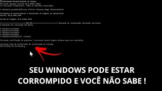 Como Reparar Erros No Windows 10 e 11 Pelo CMD Com Comandos DISM e SCANNOW [upl. by Yttak]