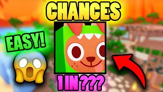 EASY🍀ALL CHANCES FOR HUGE DINO DOG IN PET SIMULATOR 99 [upl. by Ativoj]