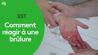 Comment réagir en cas de brûlure  Formation SST [upl. by Ayahsey]