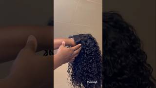 Amazon Deep Wave Wig 14 inch  Install shorts wigs viral [upl. by Llenehc]