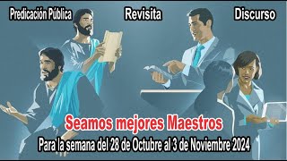 Seamos MEJORES maestros ASIGNACIONES del 28 Octubre al 3 de Noviembre 2024 [upl. by Fidellia]