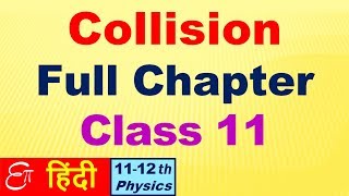 🔴 COLLISION  Elastic and Inelastic  Full Chapter for Class 11 in HINDI [upl. by Eceirehs]