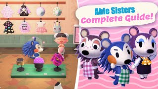 Able Sister amp Designing Complete Guide in Animal Crossing New Horizons [upl. by Voorhis377]