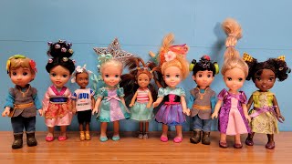 Crazy hair day  Elsa amp Anna toddlers at school  Barbie dolls [upl. by Aniryt]