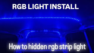 led strip light installation  auto strip light and decoration [upl. by Dorolice]