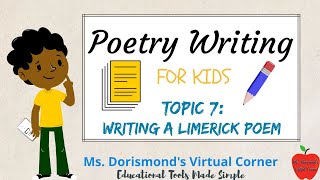 ✏️ How to Write a Limerick Poem  Poetry Writing for Kids and Beginners [upl. by Ernestine]