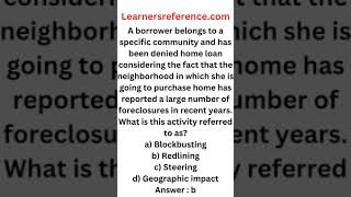 Redlining Based on Foreclosure in specific Neighborhood 80 Shorts [upl. by Otis]