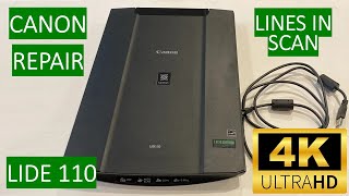 Canon Lide 110 Scanner  Cleaning CIS Head and Lamp [upl. by Nibbor]