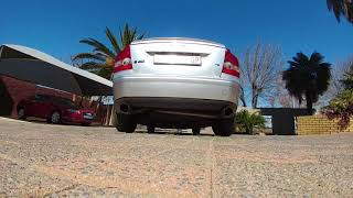 Volvo S40 T5 muffler delete and downpipe [upl. by Zena698]