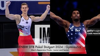 EnBW DTB Pokal Stuttgart 2024  Mens Appratus Finals Junior and Senior [upl. by Odlavso]