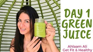 Day 1 Juice Detox  How to create a delicious Green Juice [upl. by Gaulin939]