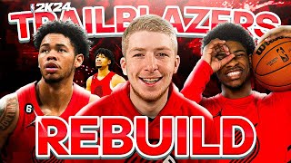 Our First NBA 2K24 Rebuild Begins With My Trailblazers [upl. by Oppen28]