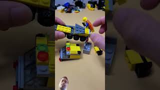 Destroying the lego crane lego car shorts crane [upl. by Ulane]