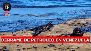 Venezuela un derrame de petróleo causó el cierre de playas  El Espectador [upl. by Rennerb419]