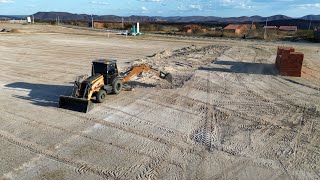 início da construção do estádio de futebol em Saboeiroce 🏟️⚽ [upl. by Eilyr]