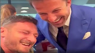 Del Piero Meets His Old Friend Totti  World Cup 2022 Qatar [upl. by Irfan]