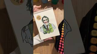 Joker 🃏part2 art markers drawing cartoon joker shorts capcut painting artist [upl. by Enrobialc869]