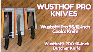 Wusthof® Pro 9amp12Inch Cooks Knife and Wusthof® PRO 10Inch Butcher Knife [upl. by Eve450]