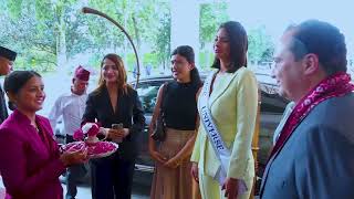 मिस यूनिभर्स नेपालमा II Miss Universe Palacios [upl. by Orvan]