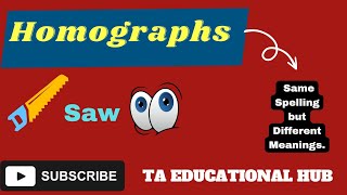 Homographs  Homograph in English Homograph words  what are Homograph vocabulary viral [upl. by Nuj]