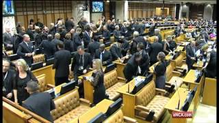 DA MPs leave Parliament during SONA [upl. by Oirobil]