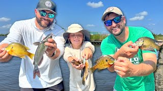 Bayou Fishing Catch and Cook Eating What We Catch [upl. by Hsitirb206]