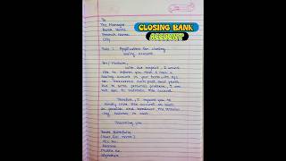 How To Write an Application For Closing Bank Account  Closing Bank Account Letter In English [upl. by Asilenna655]