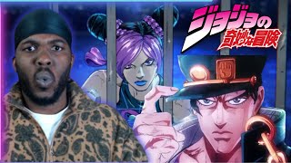 WHAT ARE THESE VARIANTS  First Time Reacting To JoJos Bizarre Adventure All Openings 112 [upl. by Anawk]