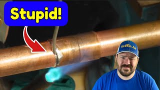 HVAC Myth Soft solder vs Brazing Air conditioner breakdowns that follow [upl. by Goodard]