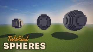 Minecraft Sphere Tutorial  NashCrafter [upl. by Seana]