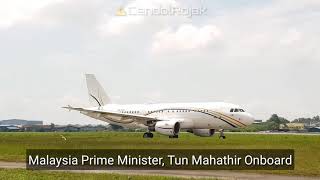 Plane Spotting Subang Airport SZBWMSA  Spot Malaysia Prime Minister [upl. by Sinnelg]