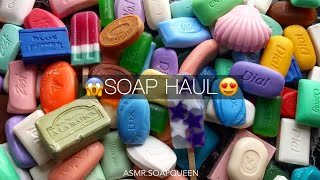 ASMR SOAP HAUL 100 Different SOAPS [upl. by Niwhsa]