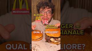 Secondo te quale dei due vince la sfida mcdonalds hamburger panino carne [upl. by Daus]