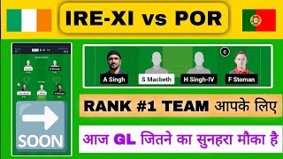 IREXI vs POR Dream11 Team  IREXI vs POR ECC T10  IREXI vs POR Dream11 Today Match Prediction [upl. by Gosney318]