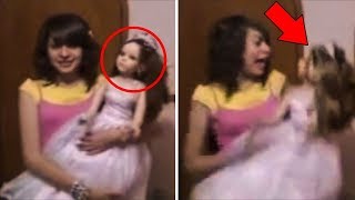 कैमरे के सामने गुड़िया में घुसी आत्मा  Haunted Dolls Caught On Tape [upl. by Anilyx]