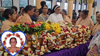 Funeral of Stella Pasanha81 wo late Basil mo CletusShanthiJyothi amp KiranPreethi Loretto Bant [upl. by Iztim]