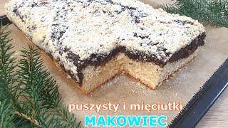 Puszysty i szybki makowiec na ostatnią chwilę z gotowej masy makowej 🎄 bez wyrabiania i wałkowania 👍 [upl. by Edbert]