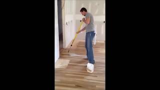 How to apply waterbased finish on hardwood floors [upl. by Miki50]