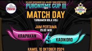 Krapakan VS Kadikoro 1  Match 1  Puronisme Cup III [upl. by Lindgren]